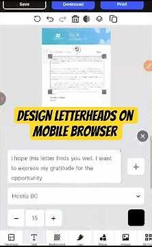 Create Custom Letterheads on Mobile Browser – Step-by-Step Tutorial #letterheaddesign