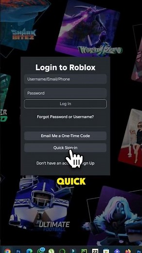 How to Use Quick Login In Roblox | ROBLOX Quick Sign In