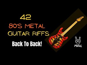 42 Eighties Metal Guitar Riffs Back To Back!