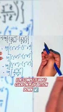 Class 9 - Math - Chapter 2 - Exercise 2.5 - Q:1 (Log Expansion) #maths #class9 #sindhboard #sindh