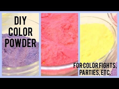 DIY : Color Powder (Color Fights, Parties, ETC)