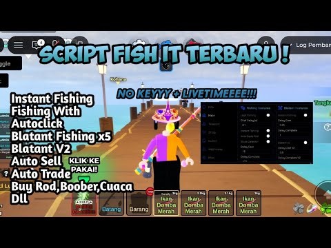 SCRIPT FISH IT TERBARU 2025 ! AUTO FISH,TELEPORT EVENT,AUTO TRADE, NOKEY/PASSWORD ! #fishit #roblox