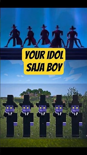 Build Saja Boys - YOUR IDOL (KPop Demon Hunters) - FNF Minecraft Timelapse