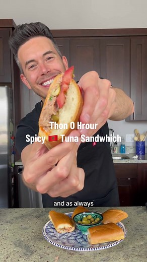 Moroccan Tuna Sandwich Recipe with Harissa and Olives