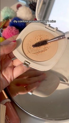 make your own contour powder with Jacquelle 🤟 #makeup #hacks #diymakeup