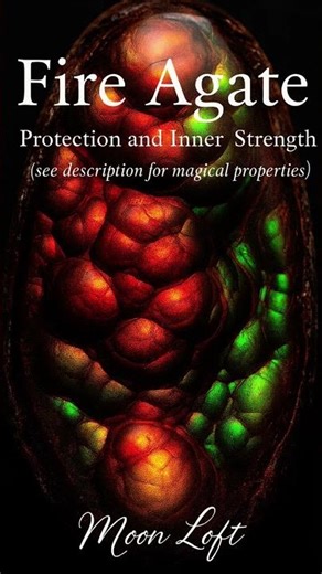 Fire Agate – Protection and Inner Strength🔻#fire #agate #stones #crystals