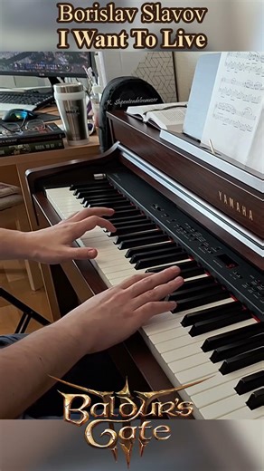 B. Slavov – I Want To Live (BG3 OST), piano cover #shorts #baldursgate3