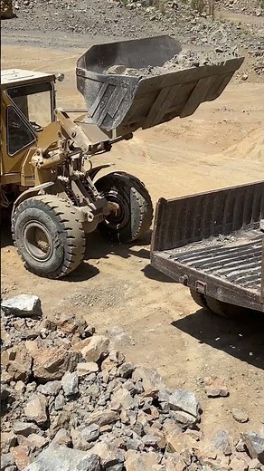 IRON GIANT UNLEASHED! ⚒️showcases the world of heavy machinery & Massive Rock #shorts