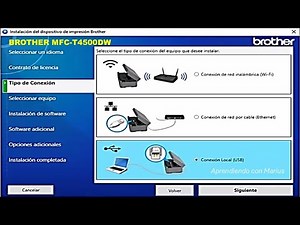 Como instalar y descargar el driver de la impresora Brother MFC-T4500DW