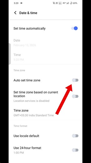 How To Enable Set Time Zone Automatically In vivo mobile #shorts #youtubeshorts #mobile