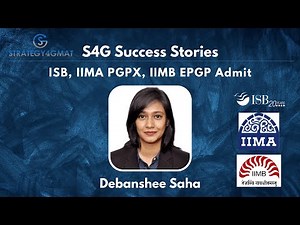 ISB MBA (PGP), IIMA PGPX and IIMB EPGP Admit: Debanshee Saha
