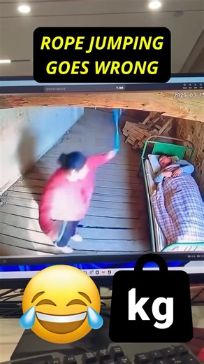 Jump rope gone wrong 😂 #shorts #jumprope #funny