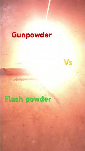 DIY flash powder vs gunpowder #fire #SpireMBS