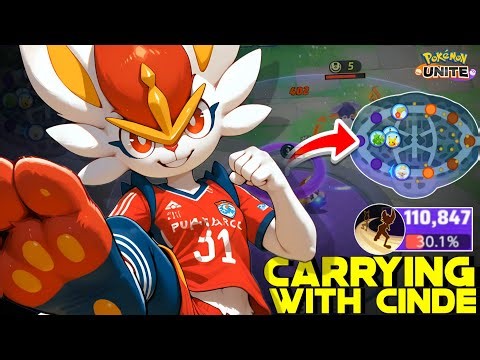 CINDERACE WON MY TRUST AGAIN AS DPS GOD IN SOLO QUEUE 😎 | POKEMON UNITE