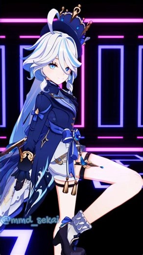 [原神 MMD] Furina (芙宁娜 / フリーナ/ 푸리나 )-MIKU FUNK (Leek Song Remix)-Genshin Impact 4K 60 fps
