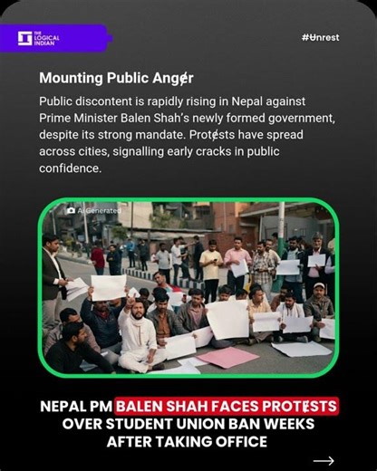 Nepal PM Balen Shah faces protɇsts over student union ban weeks after taking office