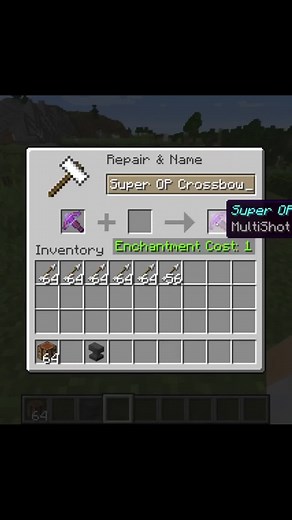 Exploring Multishot Crossbow Enchant in Minecraft | TikTok