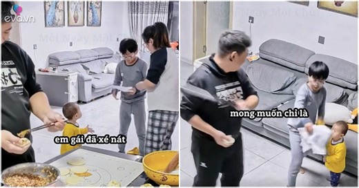 Cậu bé tức giận vì bị em gái xé nát bài kiểm tra, mẹ ra sức bênh em, hành xử ngược lại của bố đáng học hỏi