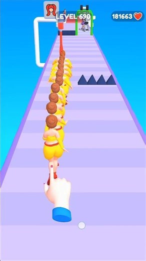level 690 Gameplay Girl Stack Game #games #barbie