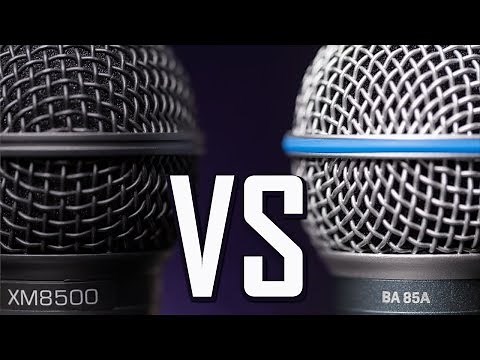Behringer XM8500 VS BA 85a Microphone Comparison / Test