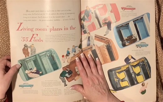 ASMR Vintage 1950’s Life magazine gentle page turning