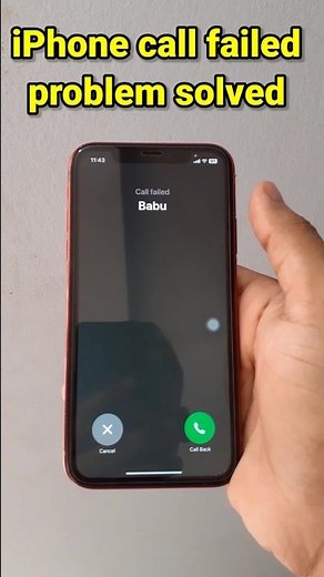 iPhone Call Failed Problem Solved | Fix Call Failed #iPhone #CallFailed #iPhoneFix #NetworkIssue