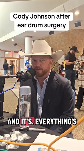 A little update from Cody Johnson after having emergency ear drum surgery #codyjohnson #surgeryrecovery #sharlamccoysmusicrowlive #cmaawards | Duane and Abby
