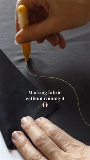MadamSew | Sewing & Quilting Tools on Instagram: "Clean lines. No stains. No guessing. Here’s how to mark fabric the easy way. Comment CMP for the link ✨ #sewingtips #quiltingtips #fabricmarking #madamsew sewistapproved"