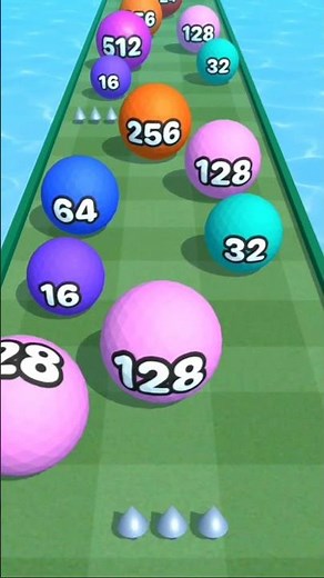 BALL RUN 2048 all levels gameplay walktrough android iOS