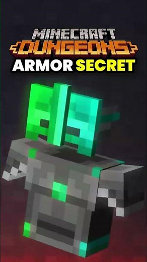 ARMOR SECRET in Minecraft Dungeons! #minecraftdungeons