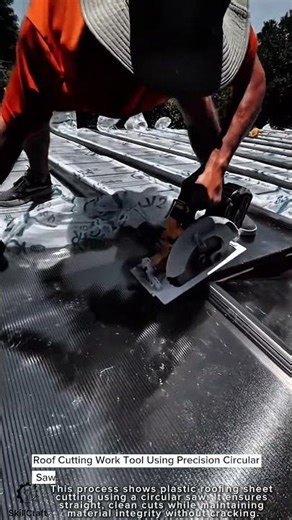 Roof Cutting Work Tool Using Precision Circular Saw #worktool