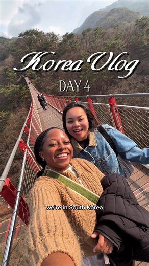 👀 Day 4 in South Korea and we’re “observing” the North today… aka the DMZ Tour as a @Klook 🇰🇷✨ From Unification Village and the Gamaksan Suspension Bridge to the Dora Observatory and the 3rd Tunnel: this was one of the most surreal experiences of my trip. We were only 7km from the border, got our passports checked by soldiers, and even explored an actual infiltration tunnel 👣😳👷‍♀️ 🚌 our tour guide Jay made everything so easy, fun, and informative. 🥗 there was also lunch at a mom-and-pop 