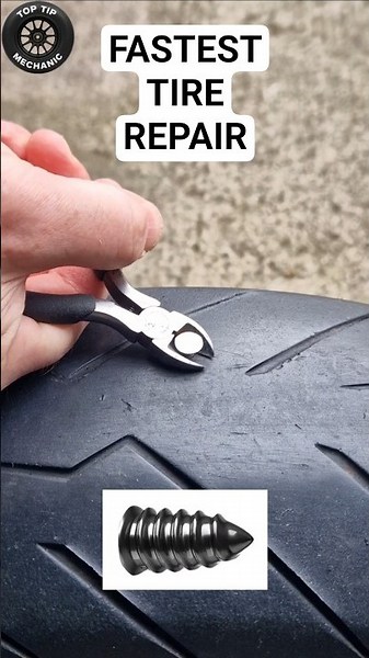 Fastest Tire Repair #tirerepair #tirescrew #motorcycletires #repairscrew
