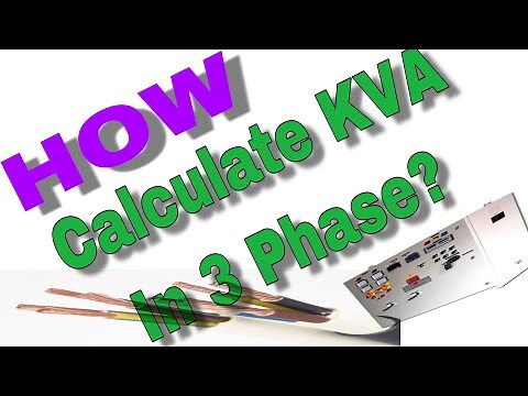 How calculate kVA in three phase?