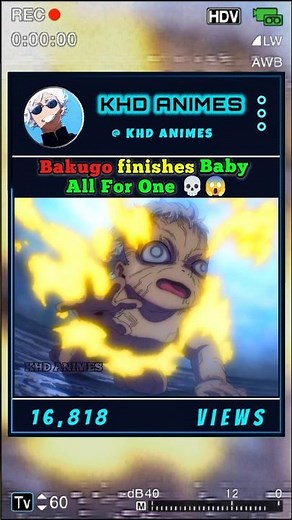 Bakugo finishes Baby All For One 💀😱 | #anime #myheroacademia