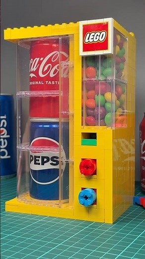 Giant Working Lego Soda Vending Machine #lego
