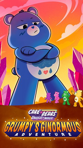 Care Bears™ on Instagram: "Get your grump on! 💙 ✨ALL-NEW✨ Care Bears Unlock the Magic “Grumpy’s Ginormous Adventure” premieres today on @streamonmax! #carebearsunlockthemagic"