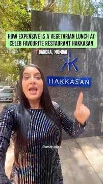 How Expensive Is a Vegetarian Lunch at Celebrity Fav Spot Hakkasan | How Expensive Is it | #shorts