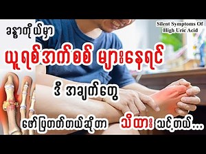 ယူရစ်အက်စစ်များခြင်းနှင့်သိထားသင့်သည့်အချက်များ - Symptoms Of Hyperuricemia