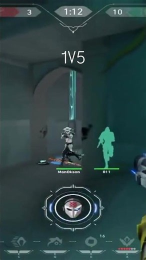 Insane Omen 1v5 Clutch One Tap Moment #valorant #1v5ace #valorantlive #valorantclips #gaming ##vct