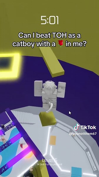 Can I Beat Tower of Hell as a Catboy? Roblox TOH Challenge