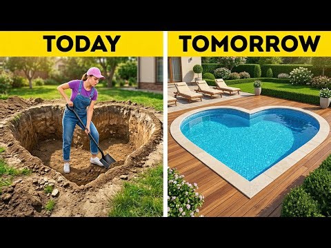 DIY Heart Pool That Looks Amazing 😱