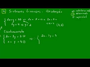 Escalonamento de sistemas com 2 variáveis