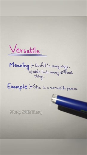 Versatile Meaning With Example✨📚 #vocabulary #englishwords #english