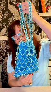 Too much? Perfect. Handmade crystal mesh bag. Not mass market. #handmadebag #crystalbag #statementbag #fashionreels #artwear | Borzabrand