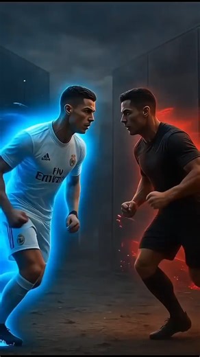 Ronaldo vs Dark Ronaldo 😱😈 | Victory Against Darkness #football #messi #ronaldo #rcbians #viral #ai