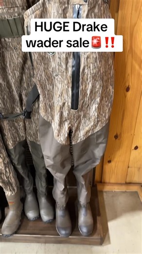 Fort Thompson Sporting Goods on Instagram: "Need waders? We got ‘em on sale. Come see Scooter and the rest of our wader specialists for your next pair! #shopthefort #drake #drakewaterfowl #waders #duckhunting"