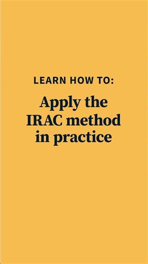 Course Highlight: What is IRAC and How Do You Use It