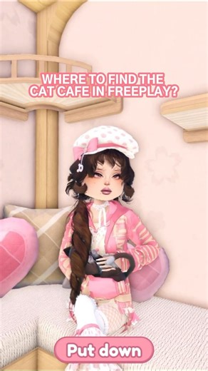 Where to find the cat cafe in dress to impress? #roblox #shorts #dresstoimpress