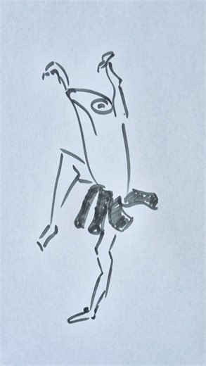 Funny frog drawing #beginnerarttips #art #drawing #shorts